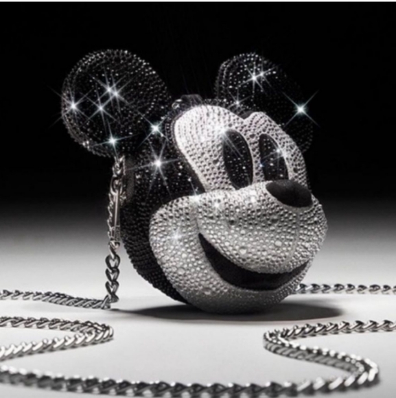 Disney X Aldo  Mickey Mouse Crystal Mini Crossbody - Picture 2 of 7